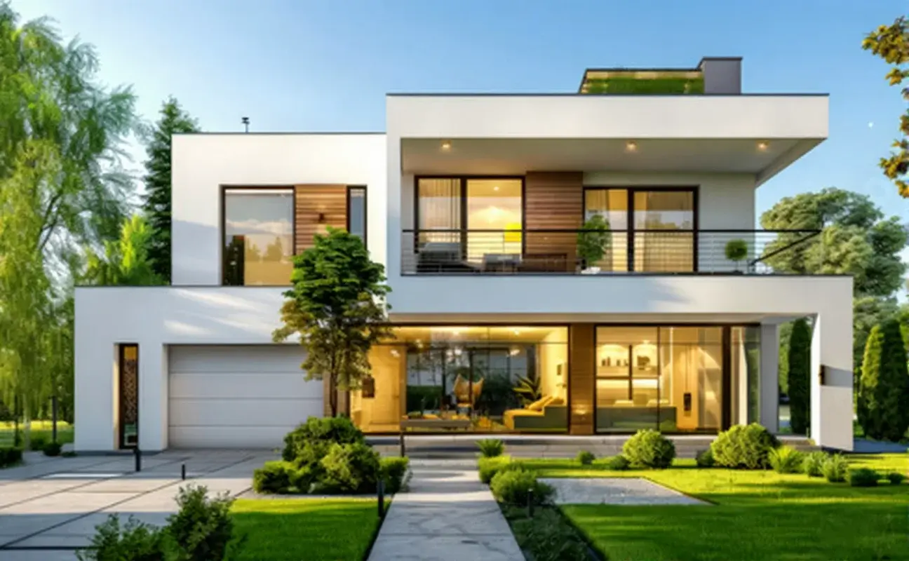 Una casa en Guatemala en proceso de remodelación, con trabajadores usando herramientas de construcción.